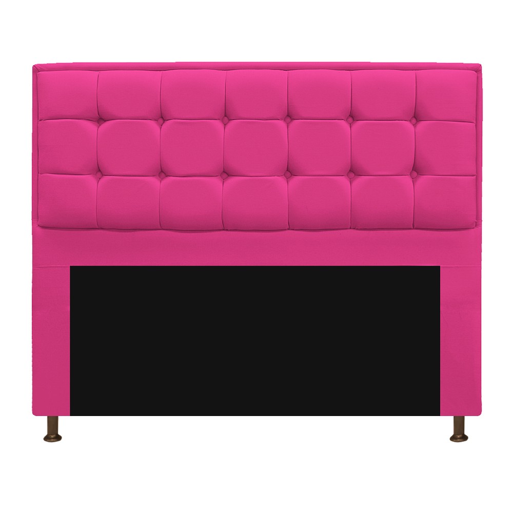 Kit Cabeceira e Calçadeira Copenhague 195 cm King Size Suede Pink - Amarena Móveis