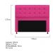 Kit Cabeceira e Calçadeira Copenhague 195 cm King Size Suede Pink - Amarena Móveis