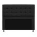 Kit Cabeceira e Calçadeira Copenhague 195 cm King Size Suede Preto - Amarena Móveis
