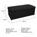 Kit Cabeceira e Calçadeira Copenhague 195 cm King Size Suede Preto - Amarena Móveis