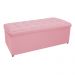 Kit Cabeceira e Calçadeira Copenhague 195 cm King Size Suede Rosa Bebê - Amarena Móveis
