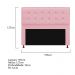 Kit Cabeceira e Calçadeira Copenhague 195 cm King Size Suede Rosa Bebê - Amarena Móveis