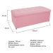 Kit Cabeceira e Calçadeira Copenhague 195 cm King Size Suede Rosa Bebê - Amarena Móveis