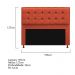 Kit Cabeceira e Calçadeira Copenhague 195 cm King Size Suede Terracota - Amarena Móveis