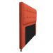 Kit Cabeceira e Calçadeira Copenhague 195 cm King Size Suede Terracota - Amarena Móveis