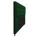 Kit Cabeceira e Calçadeira Copenhague 195 cm King Size Suede Verde - Amarena Móveis