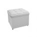 Kit Cabeceira e Calçadeira Copenhague 90 cm Solteiro Corano Branco - Amarena Móveis