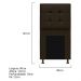 Kit Cabeceira e Calçadeira Copenhague 90 cm Solteiro Corano Marrom - Amarena Móveis