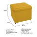 Kit Cabeceira e Calçadeira Copenhague 90 cm Solteiro Suede Amarelo - Amarena Móveis