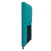 Kit Cabeceira e Calçadeira Copenhague 90 cm Solteiro Suede Azul Turquesa - Amarena Móveis
