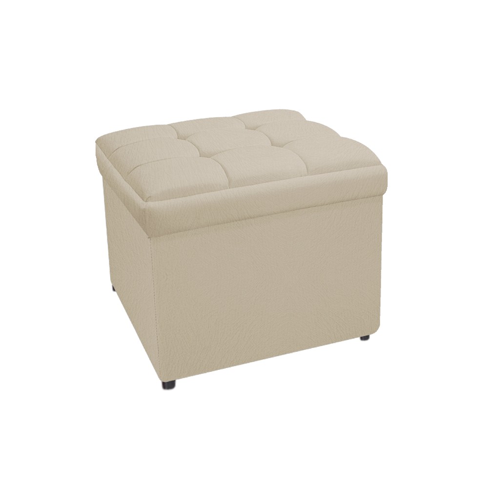 Kit Cabeceira e Calçadeira Copenhague 90 cm Solteiro Suede Bege - Amarena Móveis