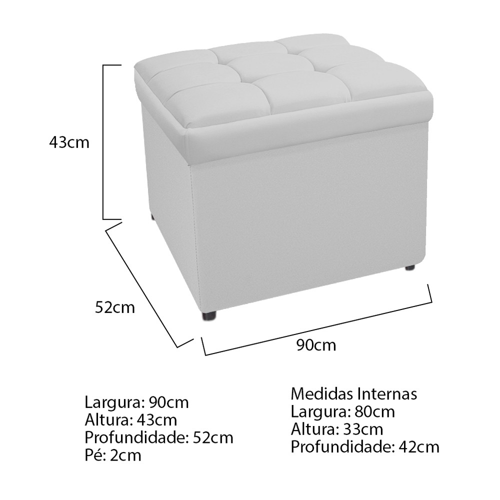 Kit Cabeceira e Calçadeira Copenhague 90 cm Solteiro Suede Branco - Amarena Móveis