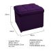 Kit Cabeceira e Calçadeira Copenhague 90 cm Solteiro Suede Roxo - Amarena Móveis