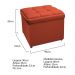 Kit Cabeceira e Calçadeira Copenhague 90 cm Solteiro Suede Terracota - Amarena Móveis