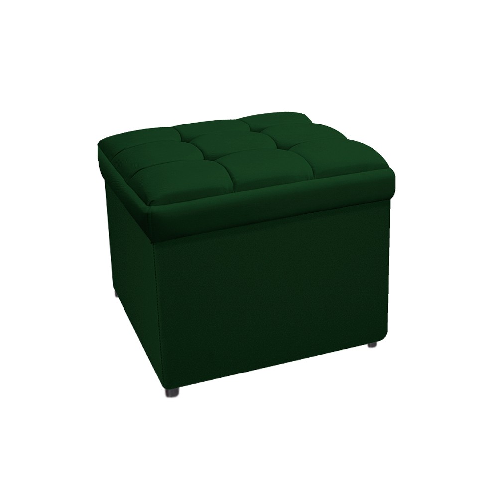 Kit Cabeceira e Calçadeira Copenhague 90 cm Solteiro Suede Verde - Amarena Móveis