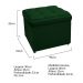 Kit Cabeceira e Calçadeira Copenhague 90 cm Solteiro Suede Verde - Amarena Móveis