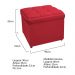 Kit Cabeceira e Calçadeira Copenhague 90 cm Solteiro Suede Vermelho - Amarena Móveis