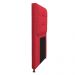 Kit Cabeceira e Calçadeira Copenhague 90 cm Solteiro Suede Vermelho - Amarena Móveis