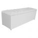 Kit Cabeceira e Calçadeira Liverpool 140 cm Casal Corano Branco - Amarena Móveis