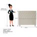 Kit Cabeceira e Calçadeira Liverpool 140 cm Casal Suede Bege - Amarena Móveis