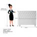 Kit Cabeceira e Calçadeira Liverpool 140 cm Casal Suede Branco - Amarena Móveis
