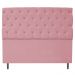 Kit Cabeceira e Calçadeira Liverpool 140 cm Casal Suede Rosa Bebê - Amarena Móveis