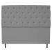 Kit Cabeceira e Calçadeira Liverpool 160 cm Queen Size Corano Cinza - Amarena Móveis