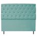 Kit Cabeceira e Calçadeira Liverpool 160 cm Queen Size Suede Azul Tiffany - Amarena Móveis