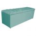 Kit Cabeceira e Calçadeira Liverpool 160 cm Queen Size Suede Azul Tiffany - Amarena Móveis