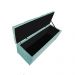 Kit Cabeceira e Calçadeira Liverpool 160 cm Queen Size Suede Azul Tiffany - Amarena Móveis
