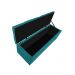 Kit Cabeceira e Calçadeira Liverpool 160 cm Queen Size Suede Azul Turquesa - Amarena Móveis