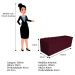 Kit Cabeceira e Calçadeira Liverpool 160 cm Queen Size Suede Bordô - Amarena Móveis