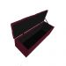 Kit Cabeceira e Calçadeira Liverpool 160 cm Queen Size Suede Bordô - Amarena Móveis
