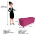 Kit Cabeceira e Calçadeira Liverpool 160 cm Queen Size Suede Pink - Amarena Móveis