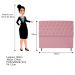 Kit Cabeceira e Calçadeira Liverpool 160 cm Queen Size Suede Rosa Bebê - Amarena Móveis