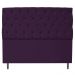 Kit Cabeceira e Calçadeira Liverpool 160 cm Queen Size Suede Roxo - Amarena Móveis