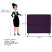 Kit Cabeceira e Calçadeira Liverpool 160 cm Queen Size Suede Roxo - Amarena Móveis