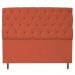 Kit Cabeceira e Calçadeira Liverpool 160 cm Queen Size Suede Terracota - Amarena Móveis