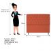 Kit Cabeceira e Calçadeira Liverpool 160 cm Queen Size Suede Terracota - Amarena Móveis