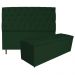 Kit Cabeceira e Calçadeira Liverpool 160 cm Queen Size Suede Verde - Amarena Móveis