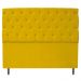 Kit Cabeceira e Calçadeira Liverpool 195 cm King Size Suede Amarelo - Amarena Móveis