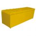 Kit Cabeceira e Calçadeira Liverpool 195 cm King Size Suede Amarelo - Amarena Móveis