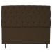 Kit Cabeceira e Calçadeira Liverpool 195 cm King Size Suede Marrom - Amarena Móveis