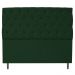 Kit Cabeceira e Calçadeira Liverpool 195 cm King Size Suede Verde - Amarena Móveis