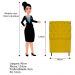 Kit Cabeceira e Calçadeira Liverpool 90 cm Solteiro Suede Amarelo - Amarena Móveis