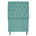 Kit Cabeceira e Calçadeira Liverpool 90 cm Solteiro Suede Azul Tiffany - Amarena Móveis