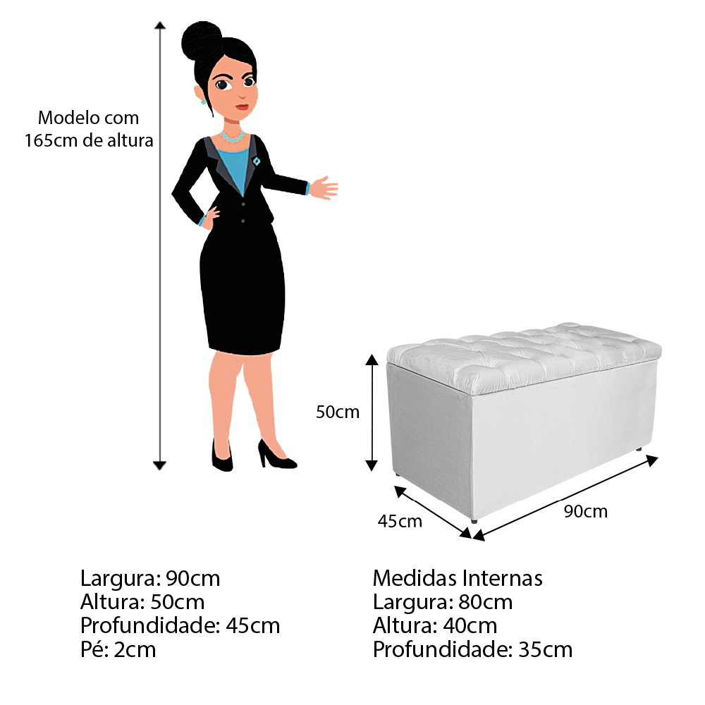 Kit Cabeceira e Calçadeira Liverpool 90 cm Solteiro Suede Branco - Amarena Móveis