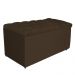 Kit Cabeceira e Calçadeira Liverpool 90 cm Solteiro Suede Marrom - Amarena Móveis
