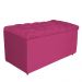 Kit Cabeceira e Calçadeira Liverpool 90 cm Solteiro Suede Pink - Amarena Móveis