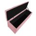 Kit Cabeceira e Calçadeira Liverpool 90 cm Solteiro Suede Rosa Bebê - Amarena Móveis